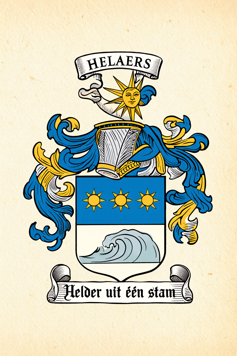 Familiewapen van de achternaam HELAERS