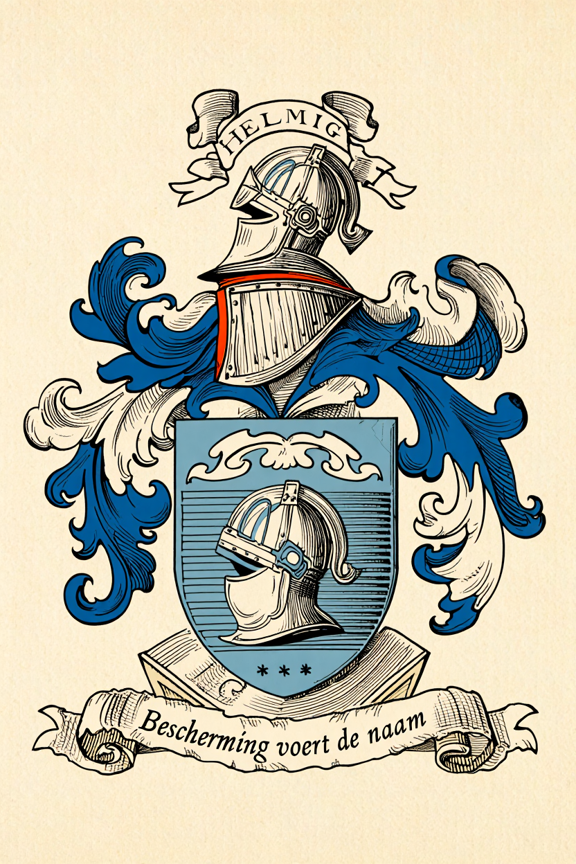 Familiewapen van de achternaam HELMIG (vergrendeld)