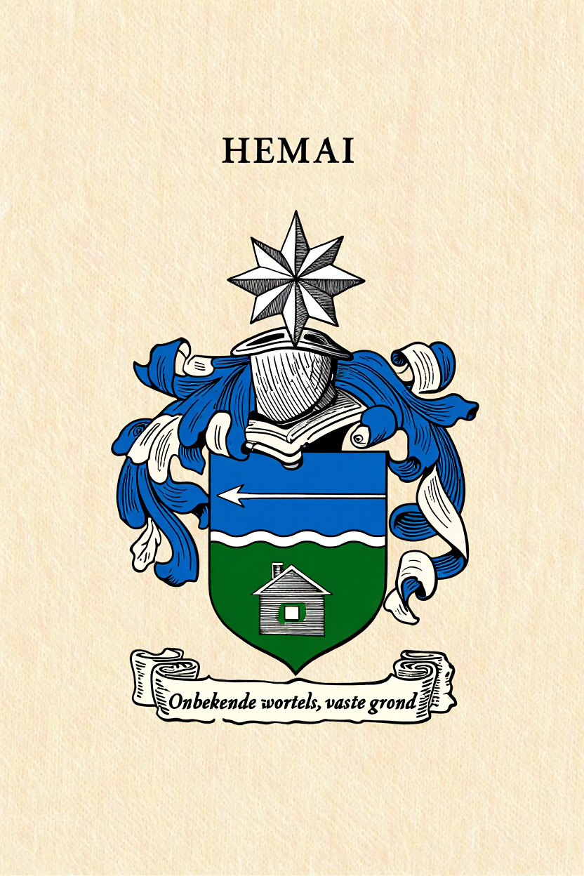 Familiewapen van de achternaam HEMAI (vergrendeld)