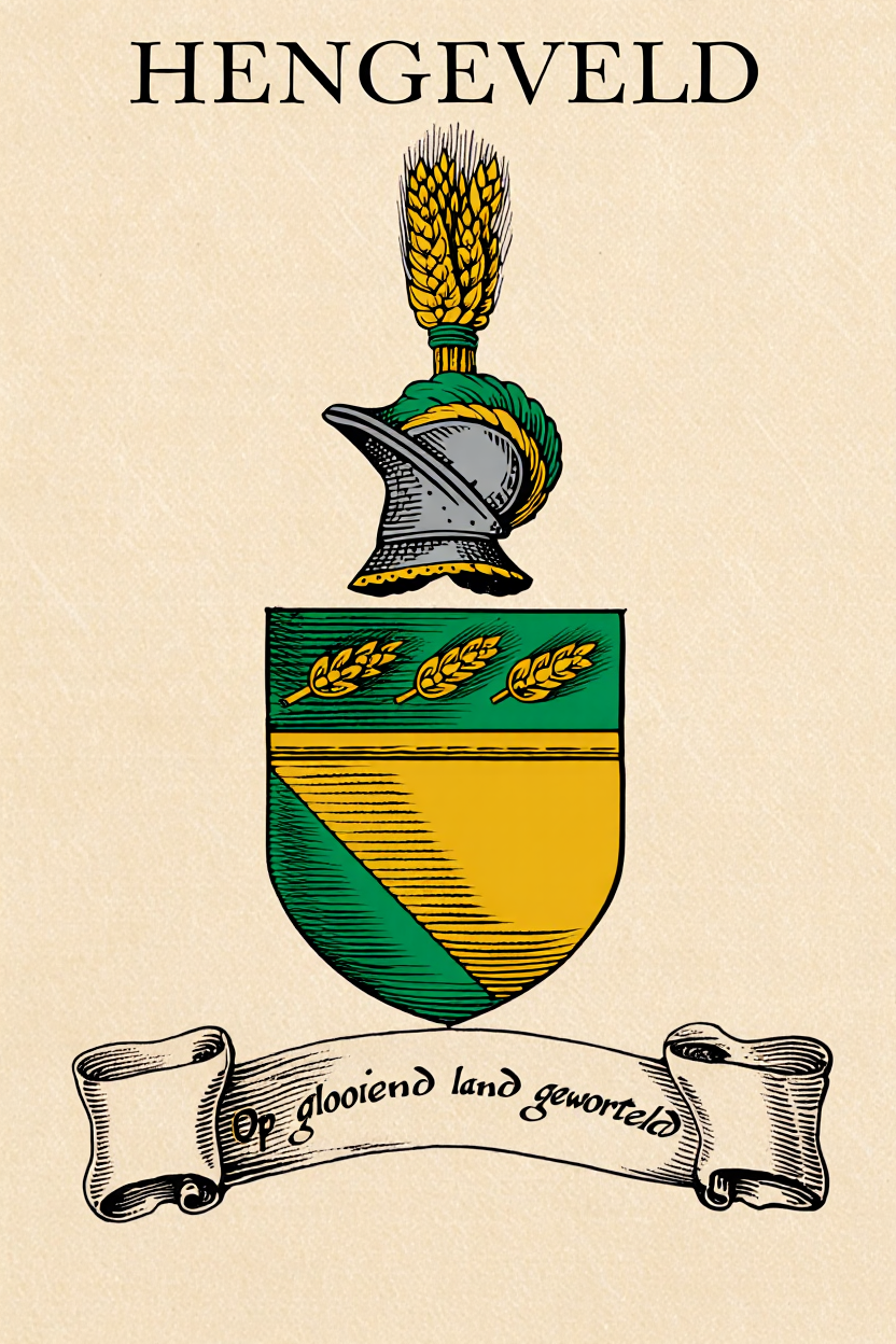 Familiewapen van de achternaam HENGEVELD
