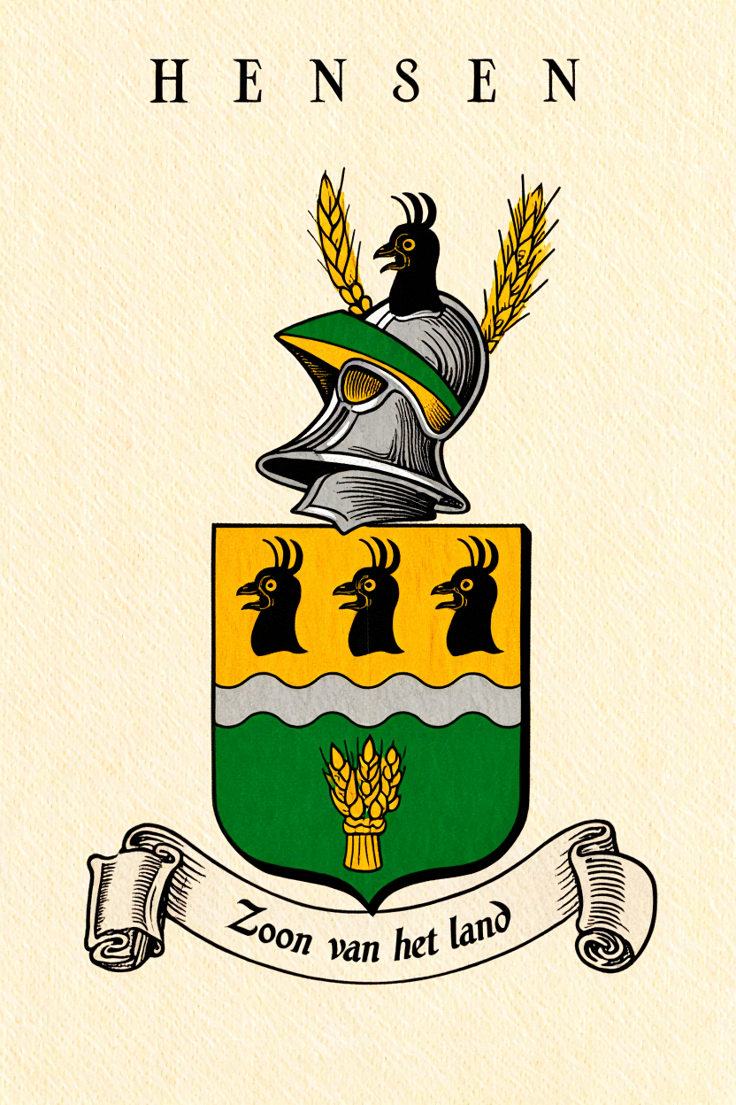 Familiewapen van de achternaam HENSEN