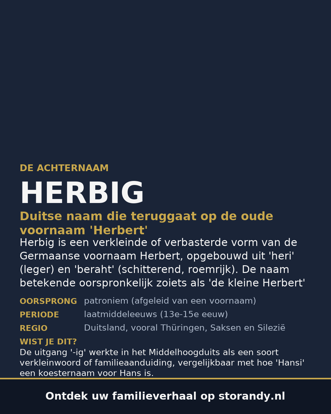 Familiewapen van de achternaam HERBIG