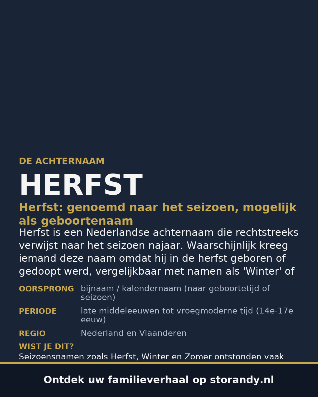 Familiewapen van de achternaam HERFST