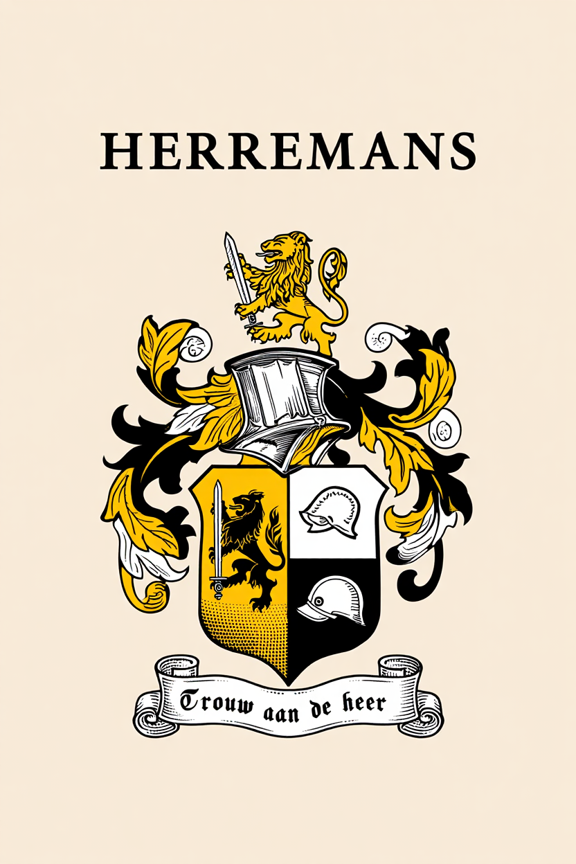 Familiewapen van de achternaam HERREMANS (vergrendeld)