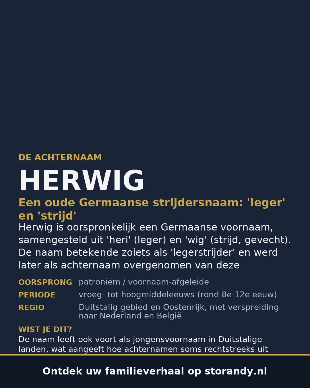 Familiewapen van de achternaam HERWIG