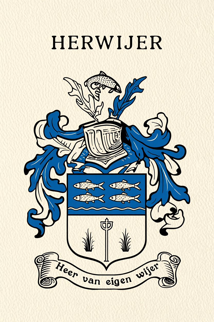 Familiewapen van de achternaam HERWIJER (vergrendeld)