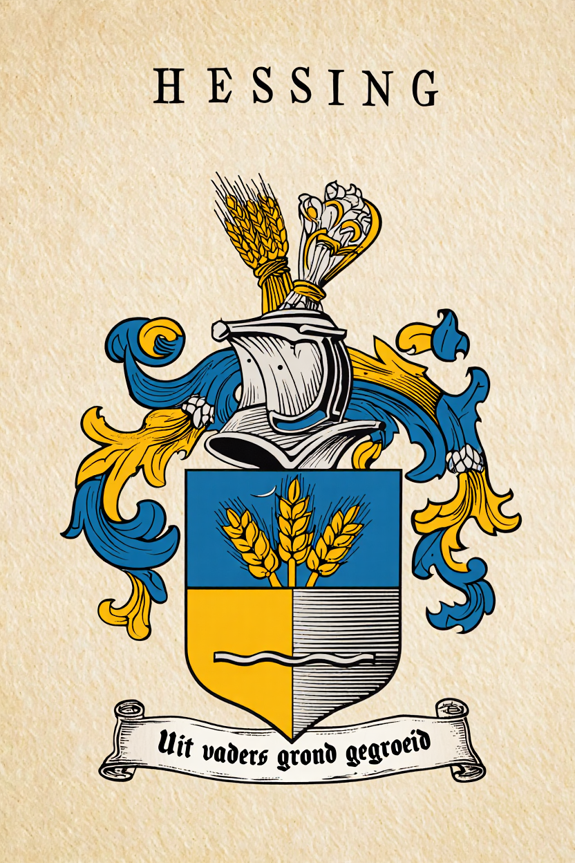 Familiewapen van de achternaam HESSING