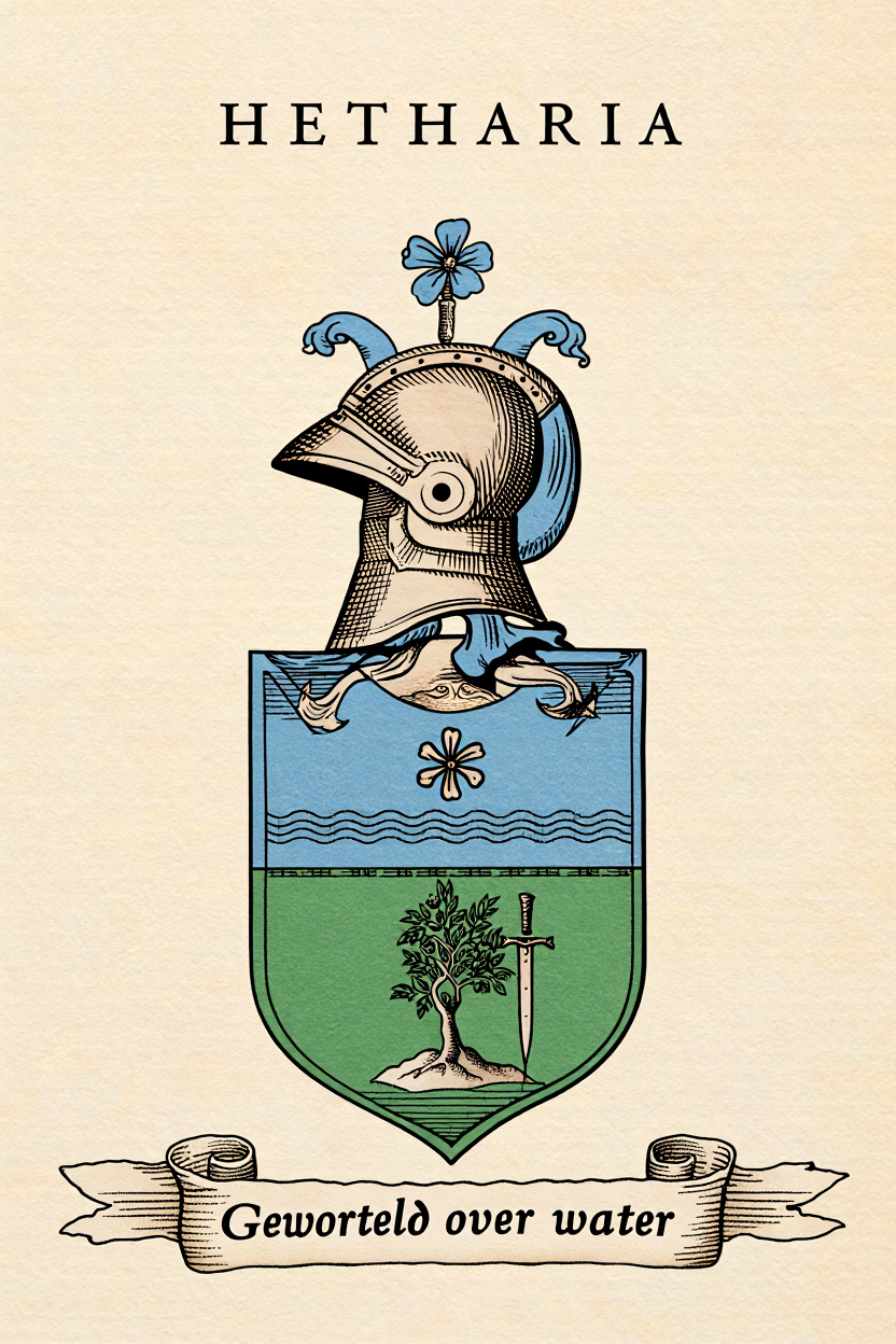 Familiewapen van de achternaam HETHARIA (vergrendeld)
