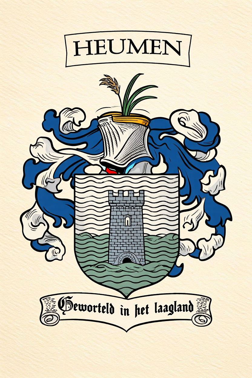 Familiewapen van de achternaam HEUMEN (vergrendeld)