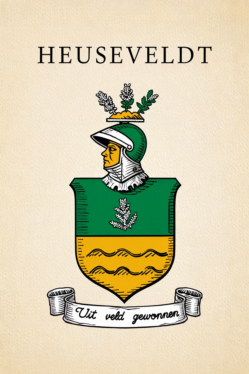 Familiewapen van de achternaam HEUSEVELDT