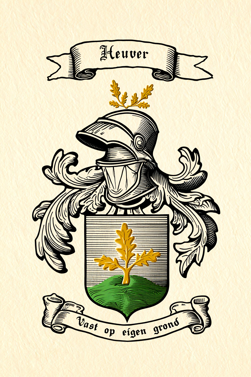 Familiewapen van de achternaam HEUVER