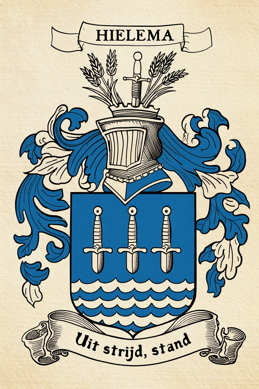 Familiewapen van de achternaam HIELEMA