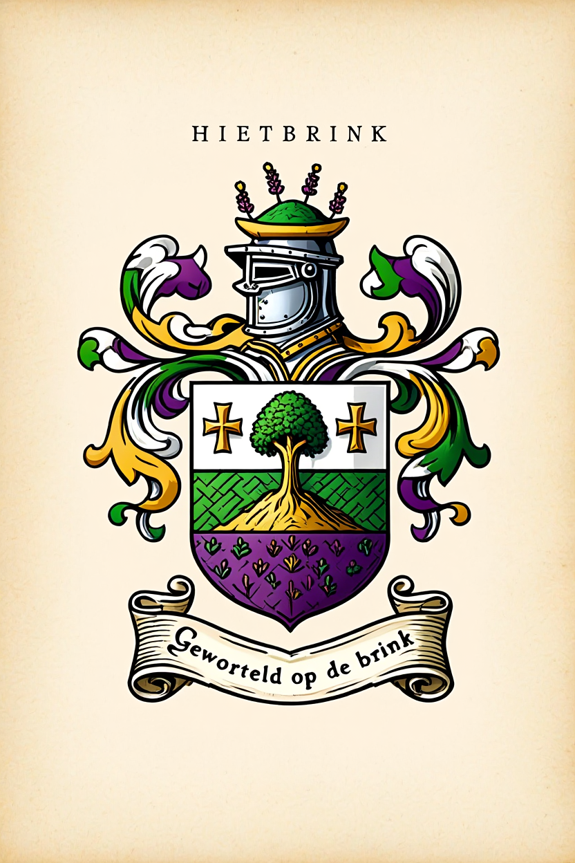 Familiewapen van de achternaam HIETBRINK (vergrendeld)