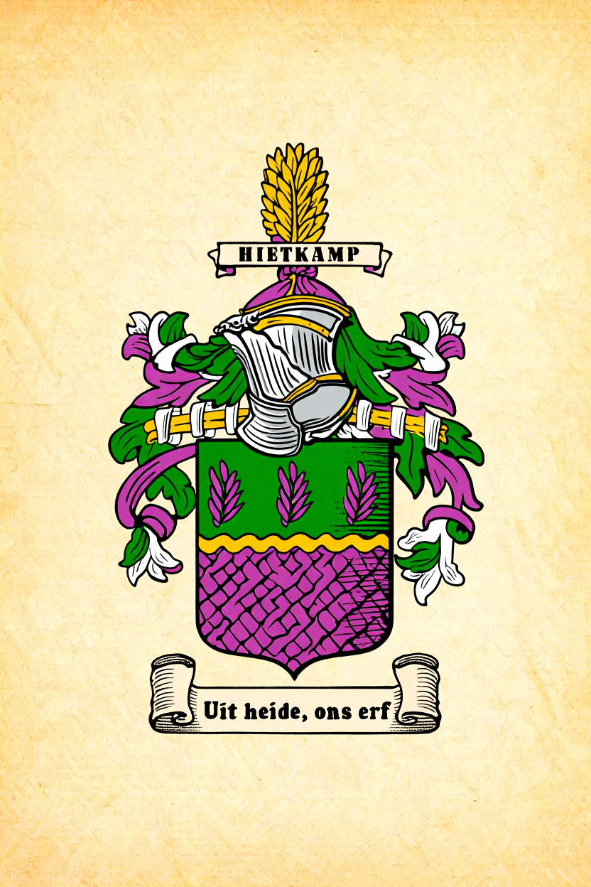 Familiewapen van de achternaam HIETKAMP