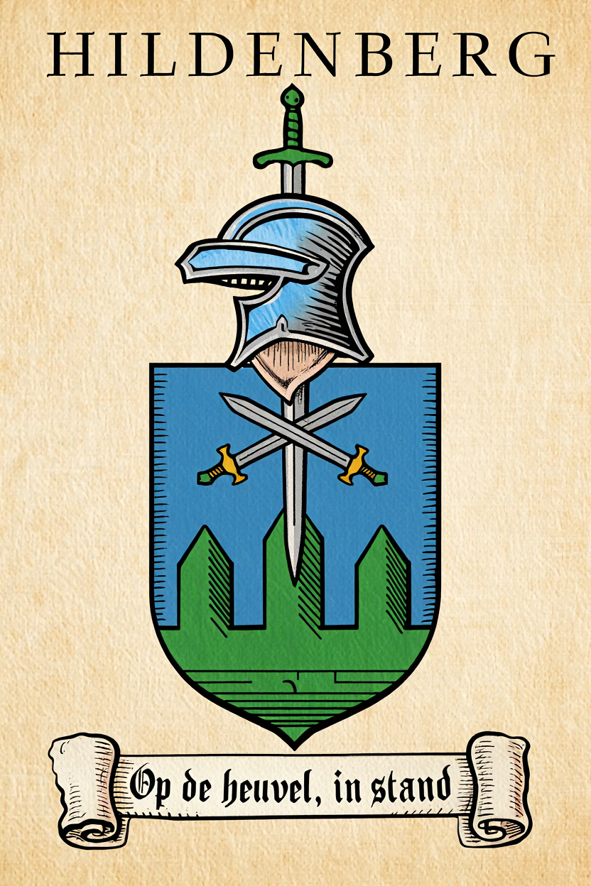 Familiewapen van de achternaam HILDENBERG (vergrendeld)