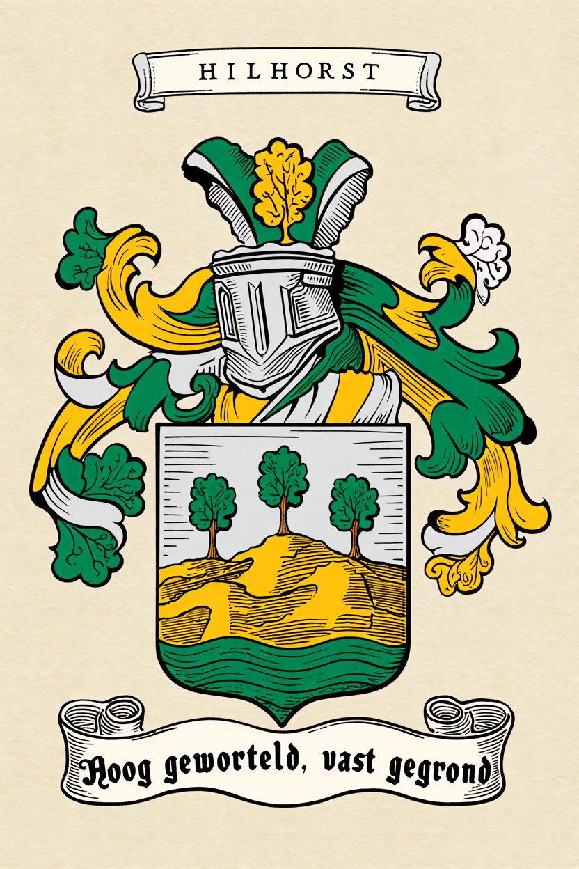 Familiewapen van de achternaam HILHORST