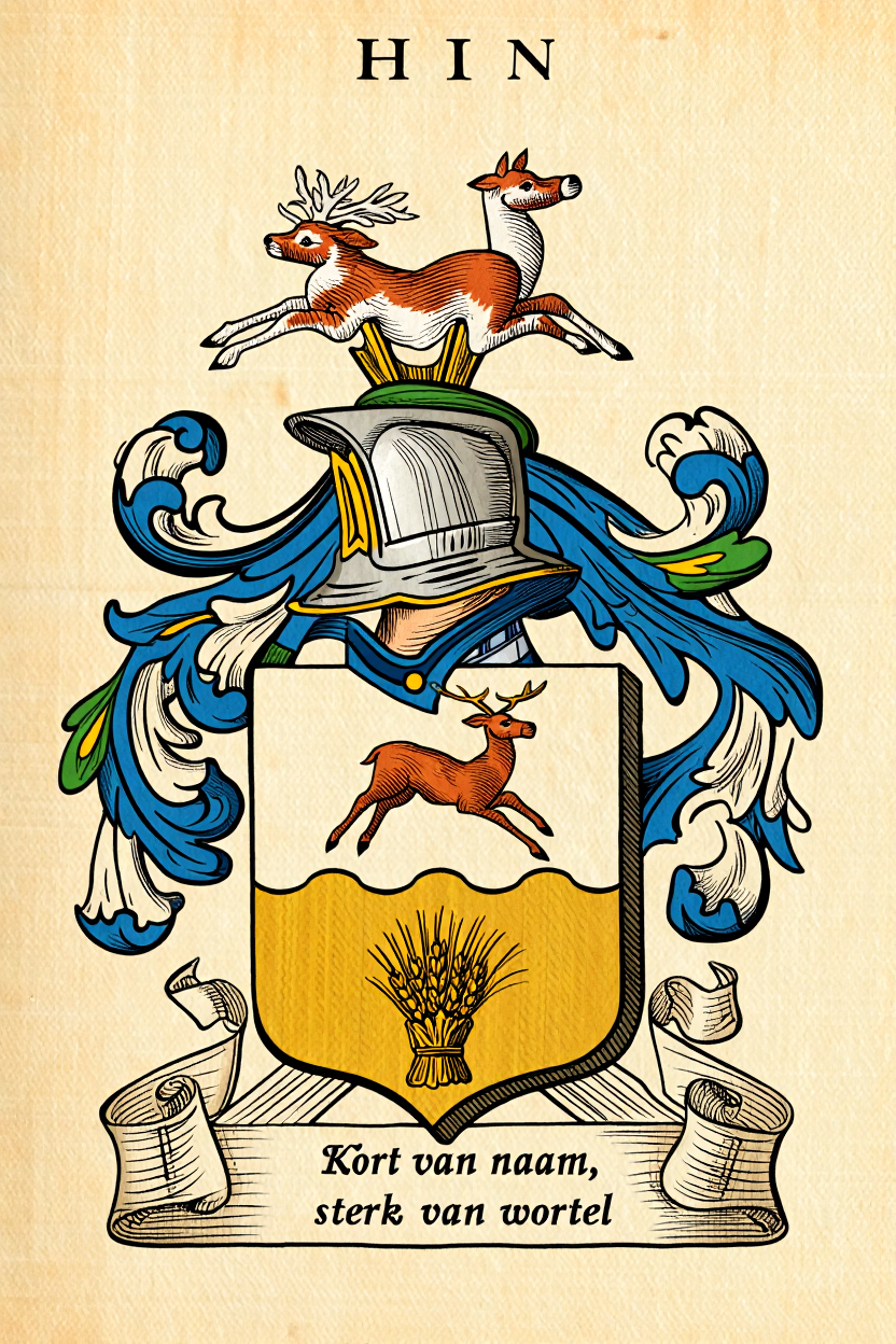 Familiewapen van de achternaam HIN