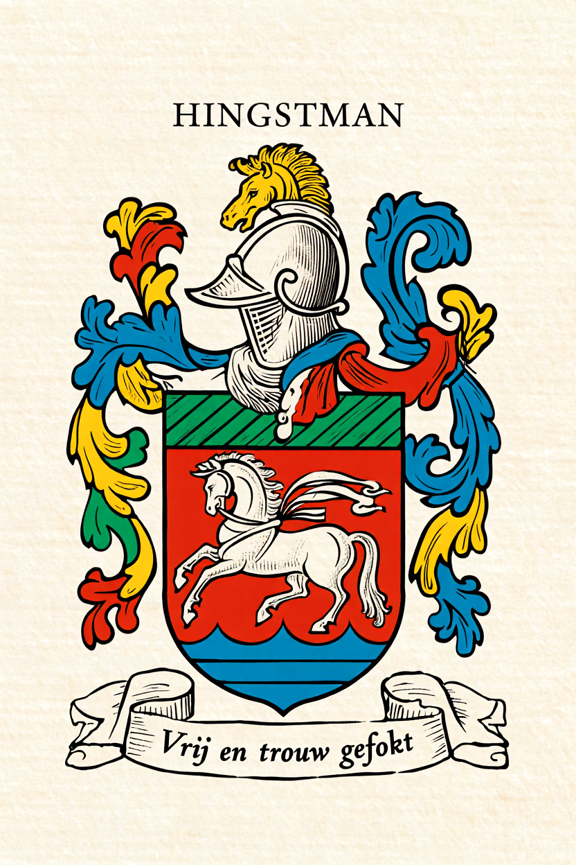 Familiewapen van de achternaam HINGSTMAN