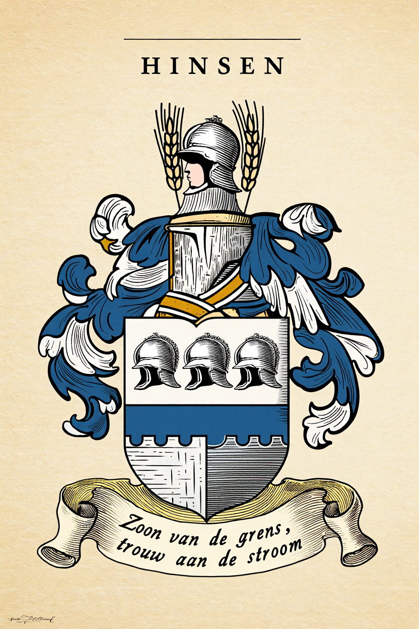 Familiewapen van de achternaam HINSEN
