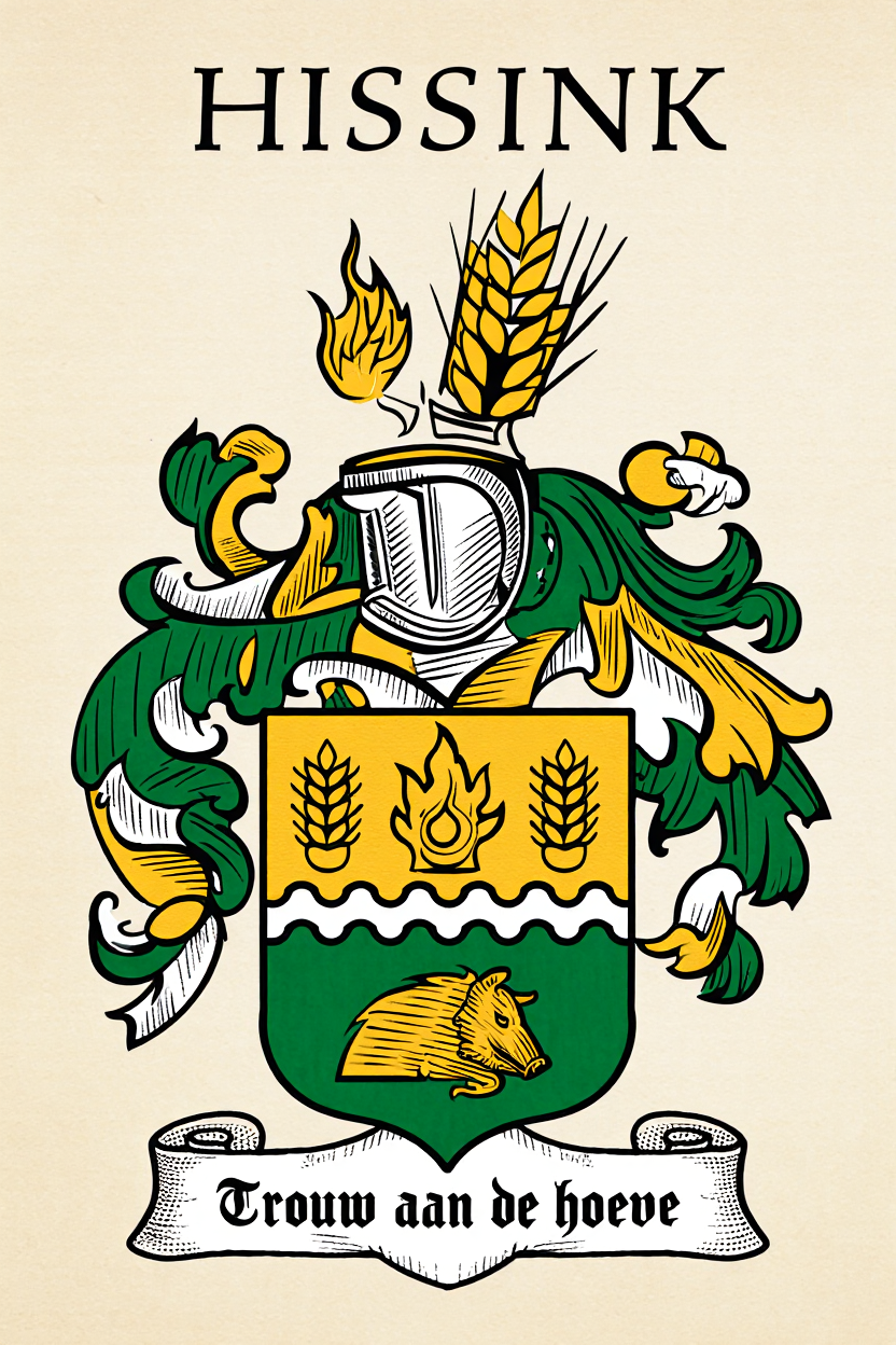 Familiewapen van de achternaam HISSINK