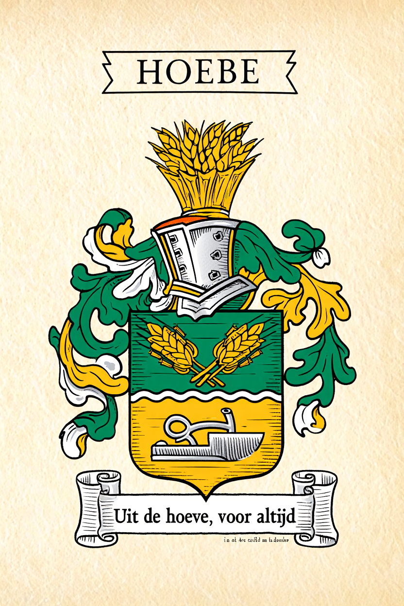 Familiewapen van de achternaam HOEBE