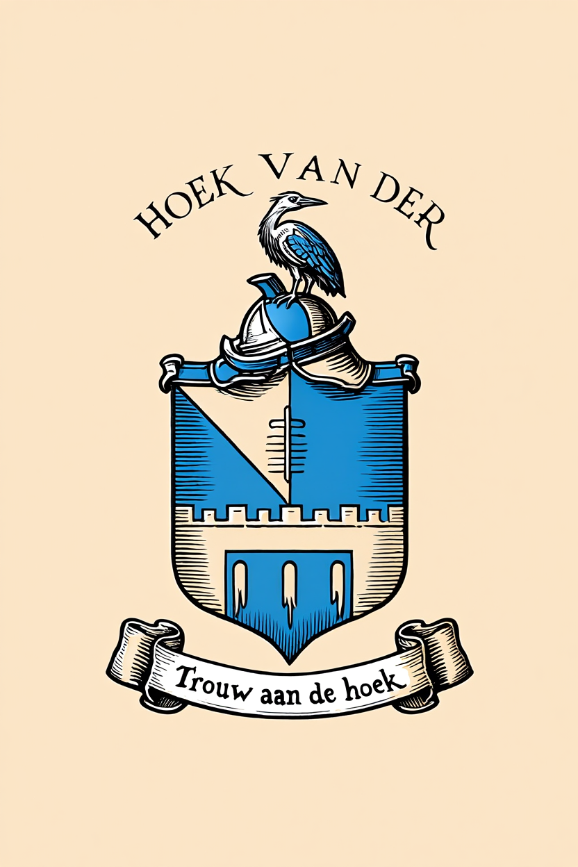 Familiewapen van de achternaam HOEK VAN DER