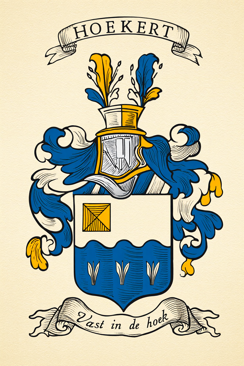 Familiewapen van de achternaam HOEKERT (vergrendeld)