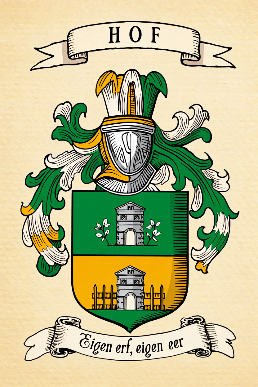 Familiewapen van de achternaam HOF