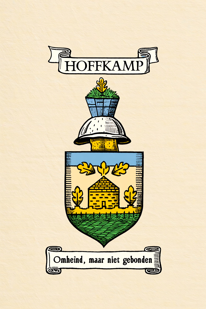 Familiewapen van de achternaam HOFFKAMP (vergrendeld)