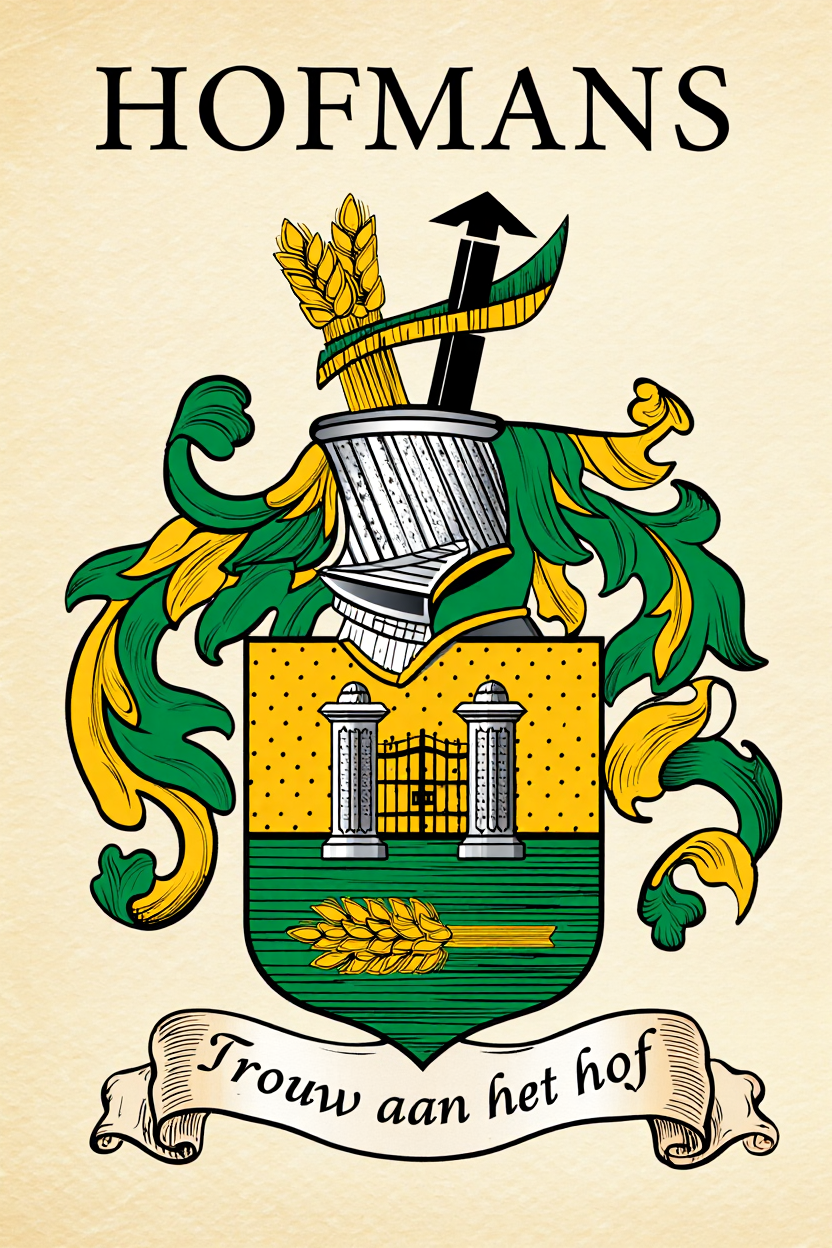 Familiewapen van de achternaam HOFMANS