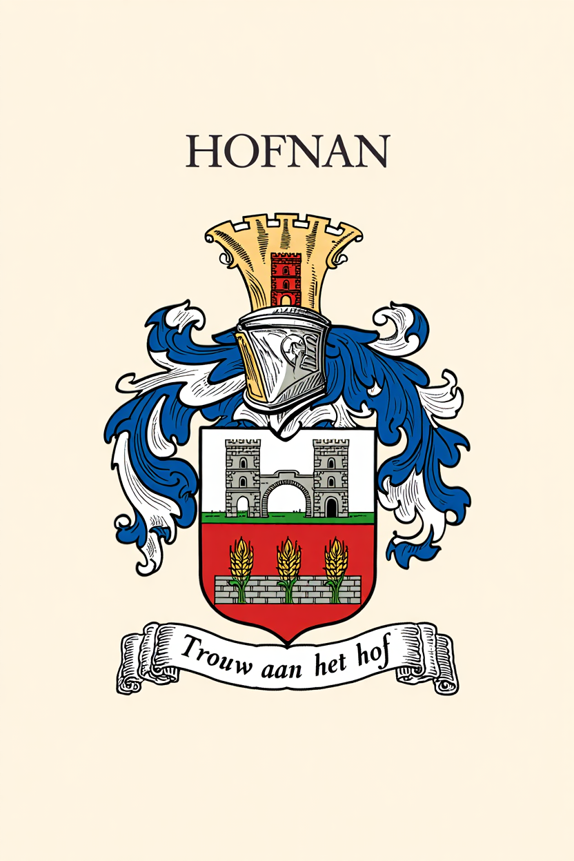 Familiewapen van de achternaam HOFNAN