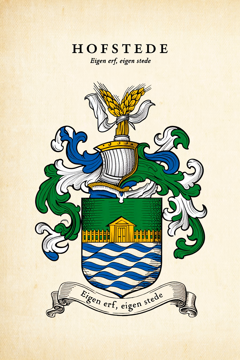 Familiewapen van de achternaam HOFSTEDE