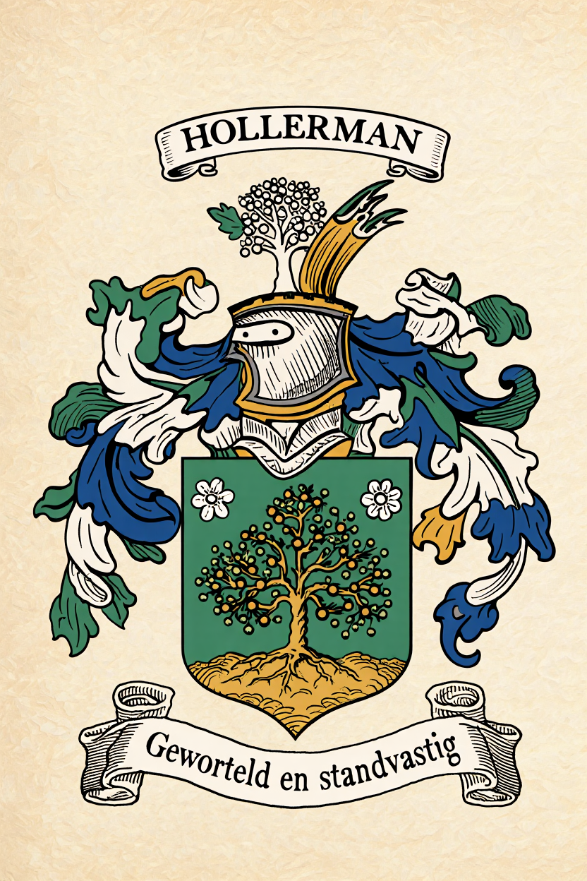 Familiewapen van de achternaam HOLLERMAN