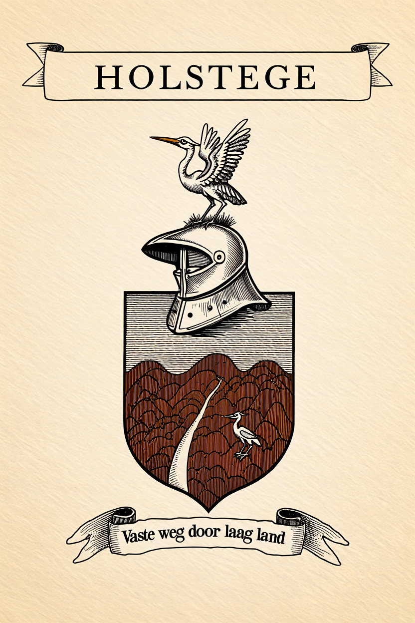 Familiewapen van de achternaam HOLSTEGE (vergrendeld)