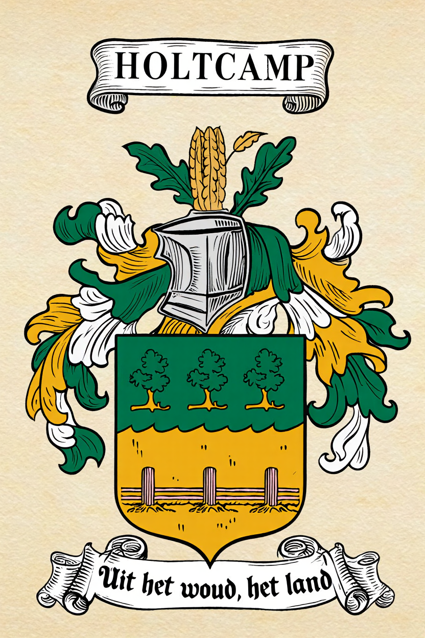 Familiewapen van de achternaam HOLTCAMP