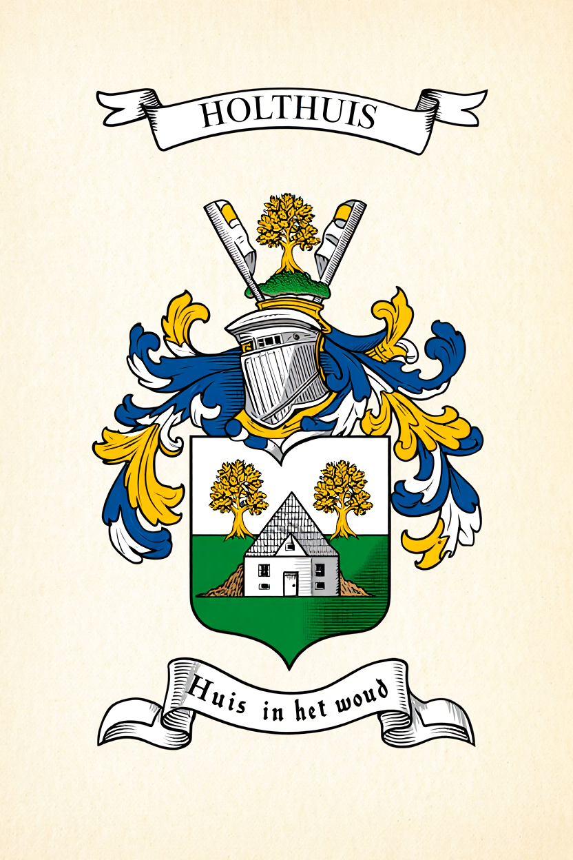 Familiewapen van de achternaam HOLTHUIS
