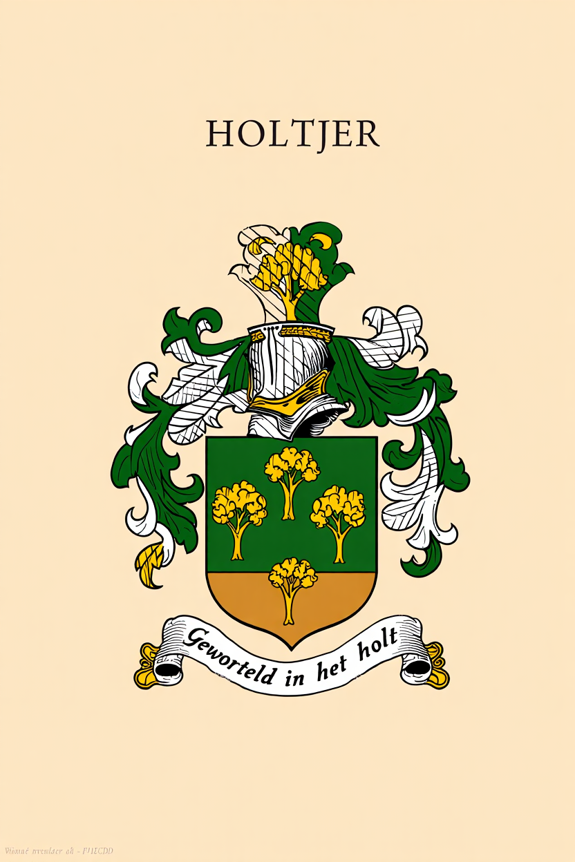 Familiewapen van de achternaam HOLTJER