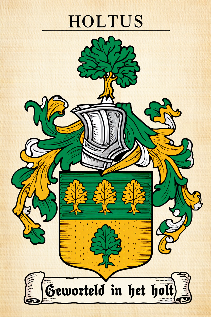 Familiewapen van de achternaam HOLTUS