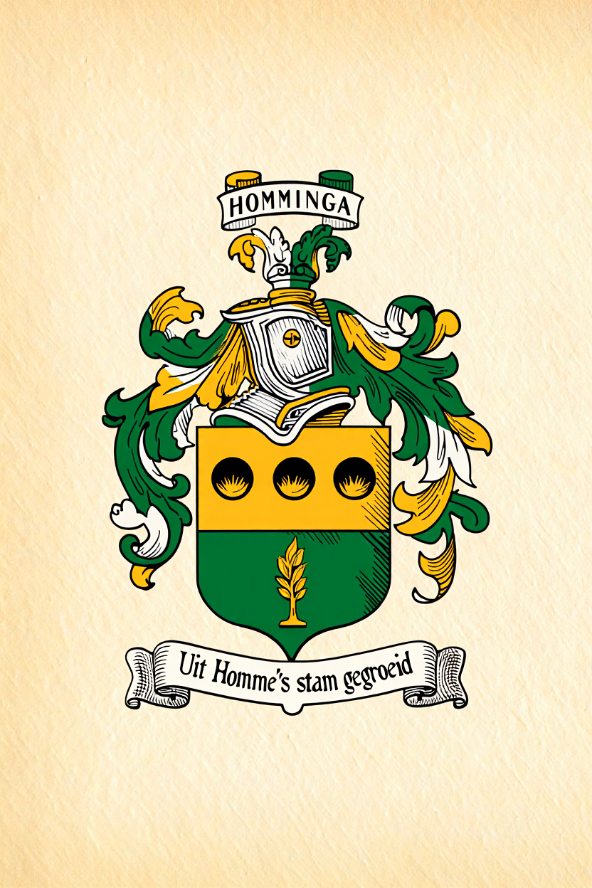Familiewapen van de achternaam HOMMINGA