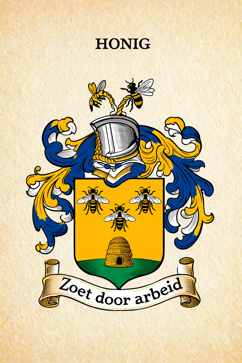 Familiewapen van de achternaam HONIG
