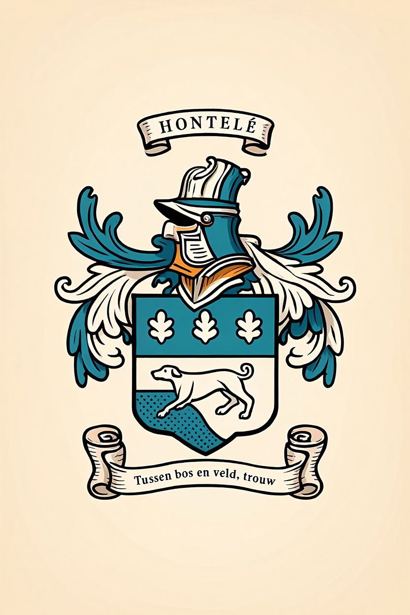 Familiewapen van de achternaam HONTELÉ