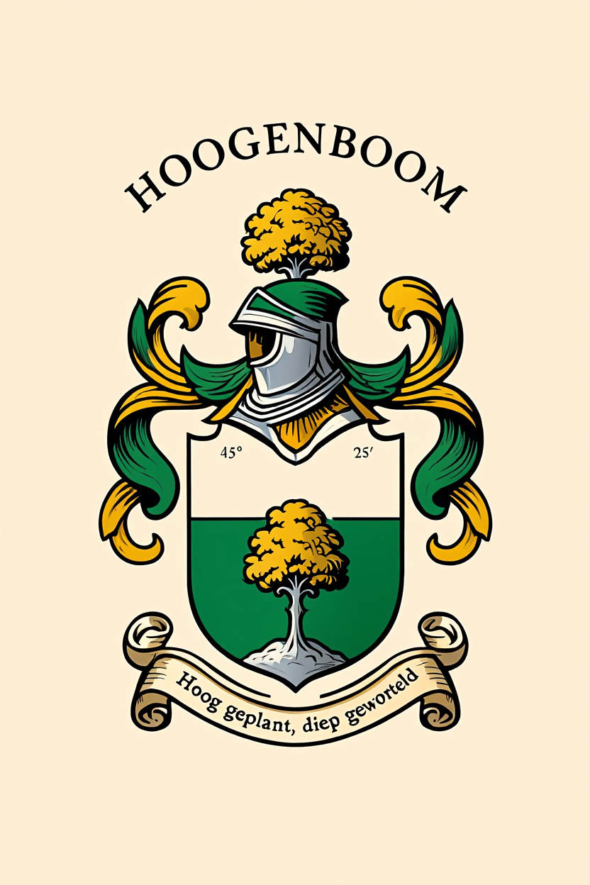 Familiewapen van de achternaam HOOGENBOOM