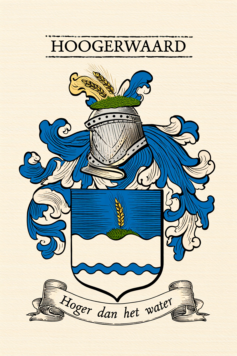 Familiewapen van de achternaam HOOGERWAARD