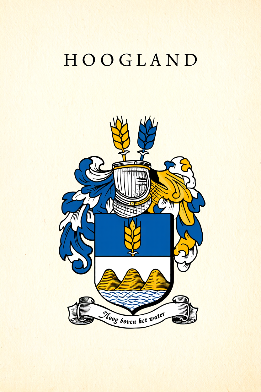 Familiewapen van de achternaam HOOGLAND