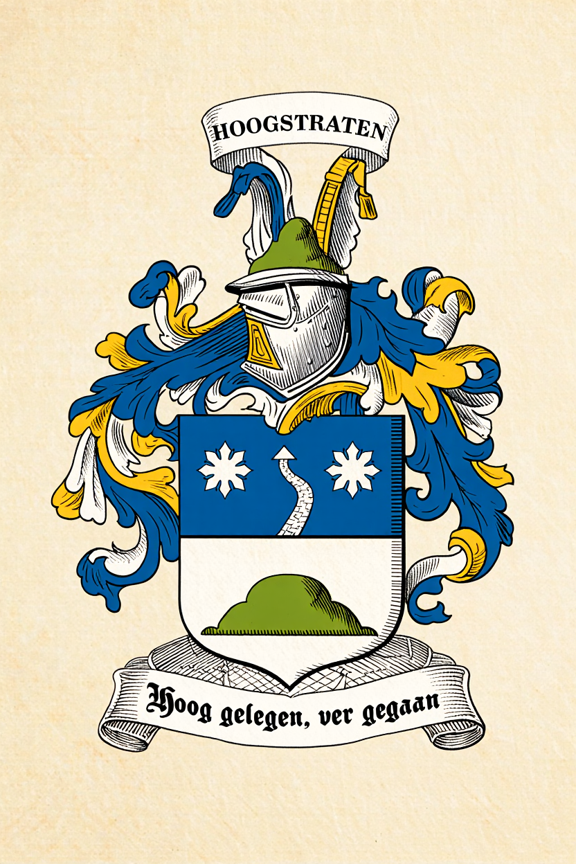 Familiewapen van de achternaam HOOGSTRATEN