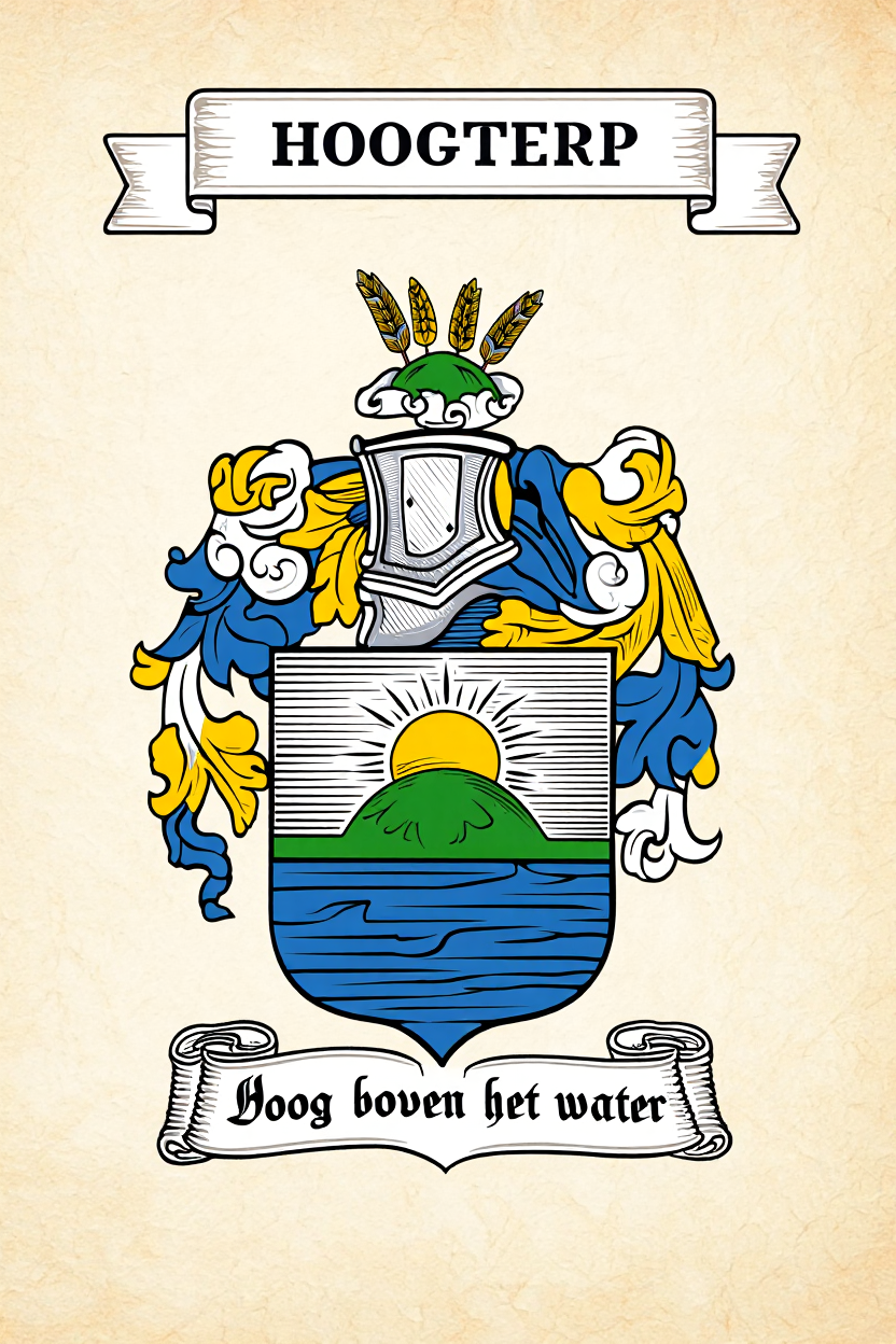 Familiewapen van de achternaam HOOGTERP