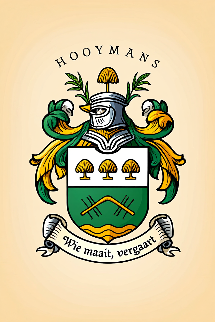 Familiewapen van de achternaam HOOYMANS (vergrendeld)