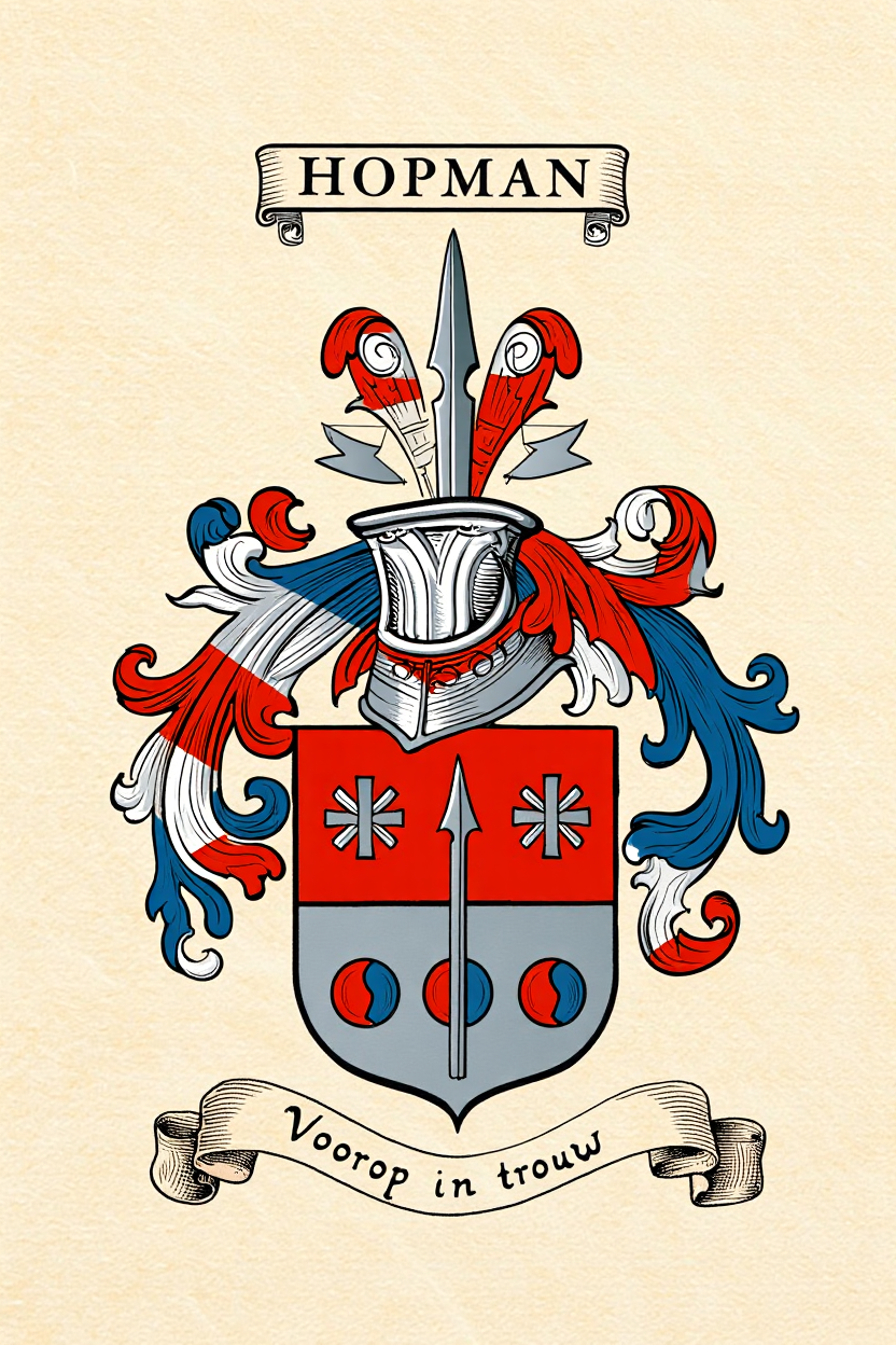 Familiewapen van de achternaam HOPMAN