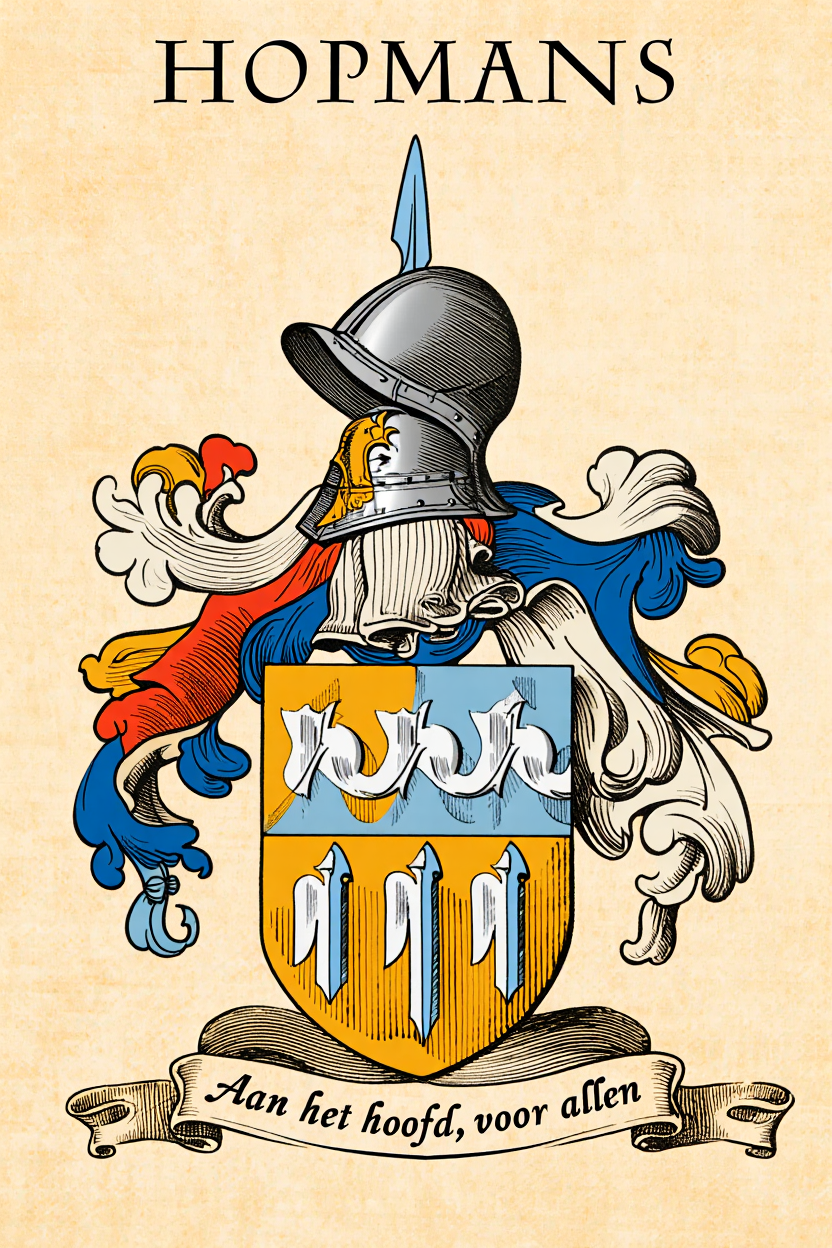 Familiewapen van de achternaam HOPMANS
