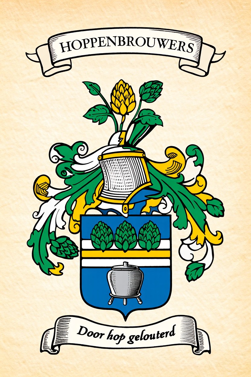 Familiewapen van de achternaam HOPPENBROUWERS